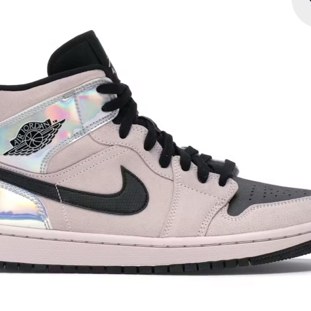 Jordan Women's Iridescent and Black Sneakers